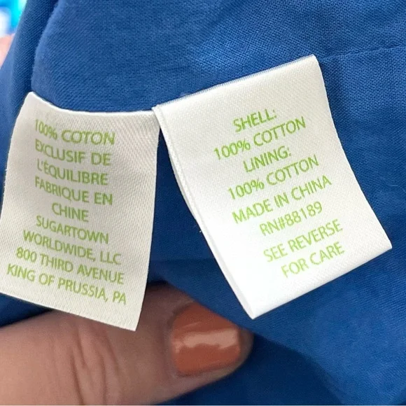 LILLY PULITZER Penelope Shift Dress Blue Crush Bamboo Size 2 Feminine Dainty - Picture 5 of 11